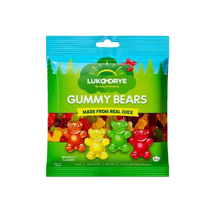 Мармелад жевательный LUKOMORYE gummy bears лесные обитатели 90 гр., флоу-пак