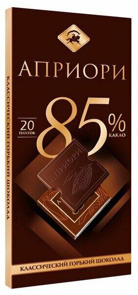 Шоколад Apriori горький 85% какао 100 гр., картон