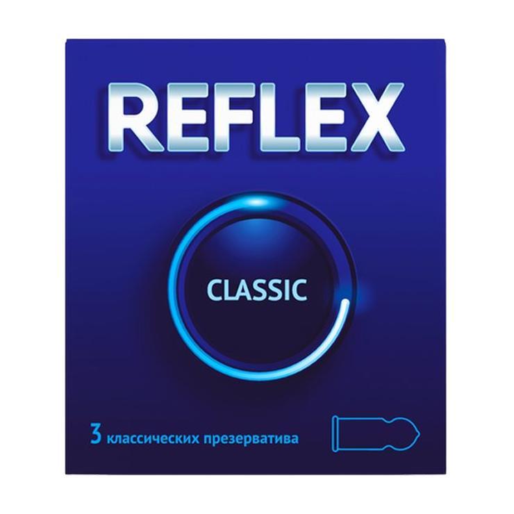 Презервативы Reflex classic №3 из натурального латекса в смазке 3 шт., картон
