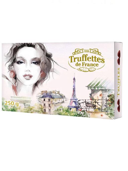 Шоколадные трюфели Truffettes de France  классические Парижанка, 250 гр., картон