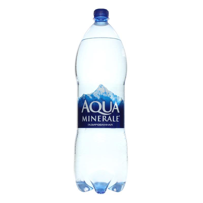 Вода газированная Aqua Minerale артезианская 2 л., ПЭТ