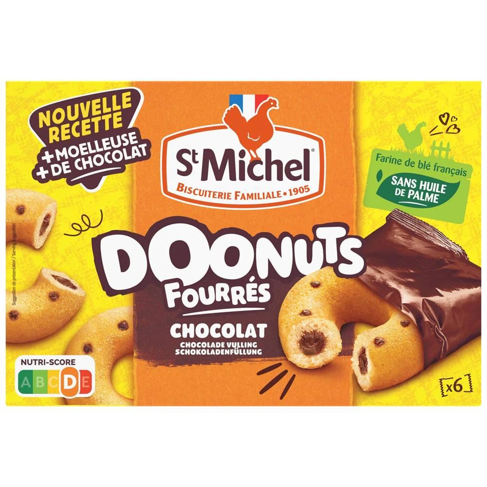 Пончики StMichel Doonuts с шоколадной начинкой 180 гр., картон