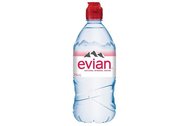 Вода негазированная Evian природная минеральная спорт 750 мл., ПЭТ