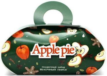 Набор Яблочный пирог (мыло глицер.80 гр., бурлящий шар 120 гр.), Cafe Mimi, картон