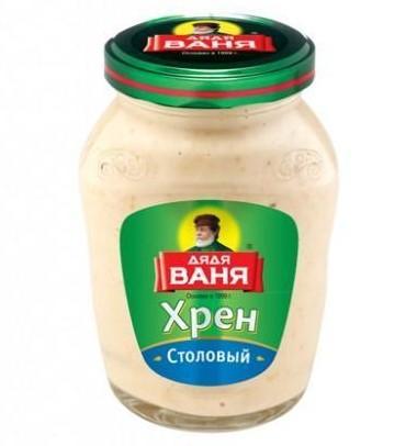 Хрен Дядя Ваня столовый, 140 гр., стекло