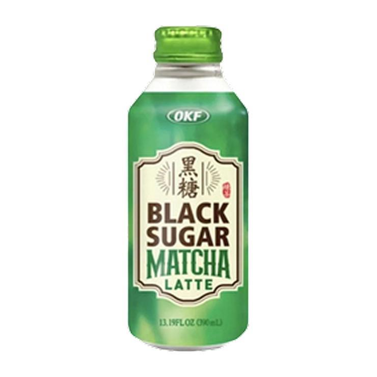 Напиток кофейный OKF Black матча латте Корея 390 мл., ж/б