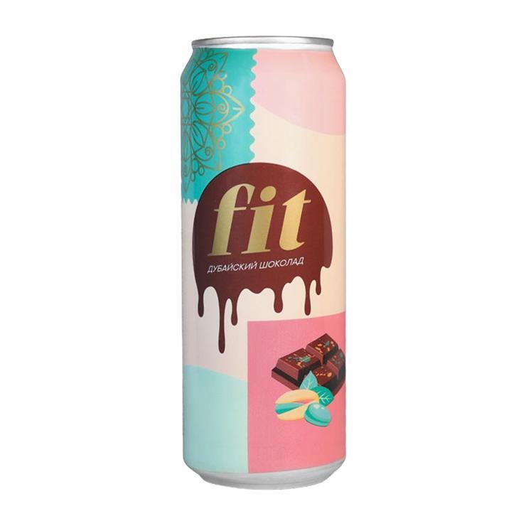 Напиток газированный Fit Дубайский шоколад Россия 450 мл., ж/б