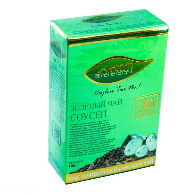 Чай Лакрути зеленый с соусепом, 100 гр., картон