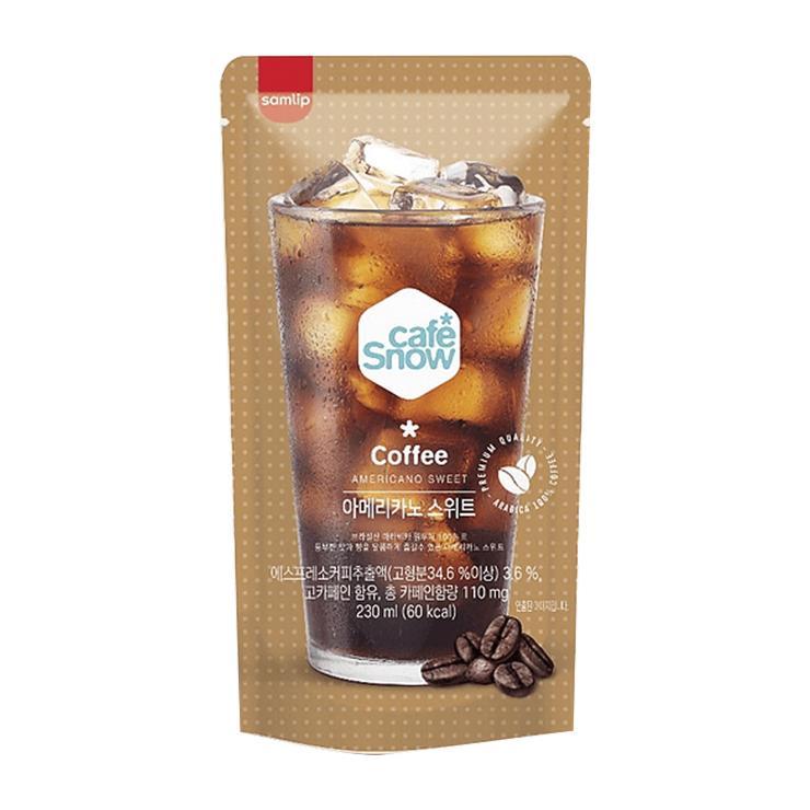 Кофе холодный Samlip Americano Sweet Coffee американо сладкий 230 мл., дой-пак