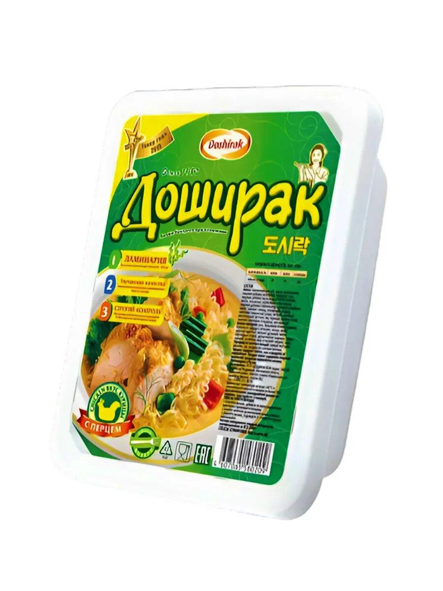 Лапша Доширак острая курица 90 гр., лоток