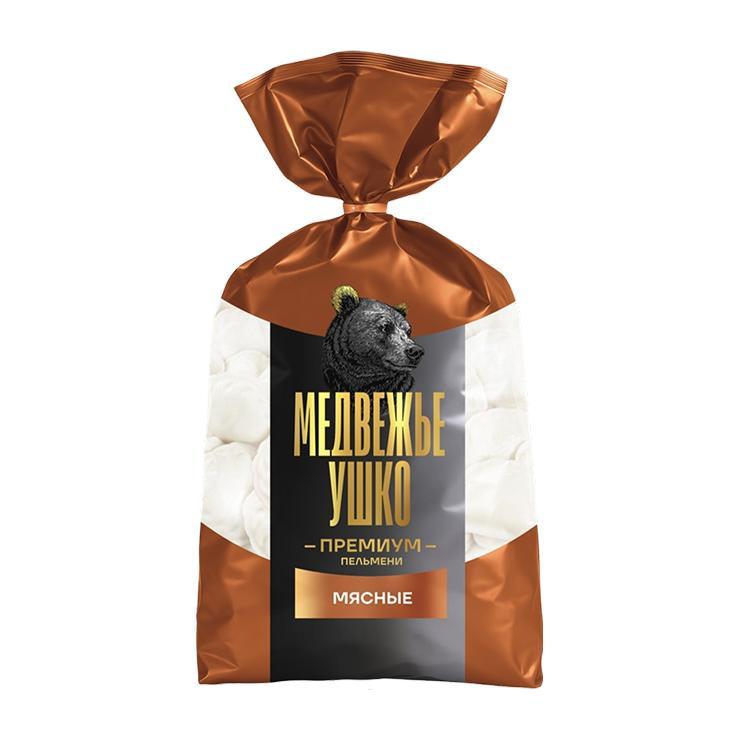 Пельмени Медвежье ушко премиум мясные 800 гр., пакет