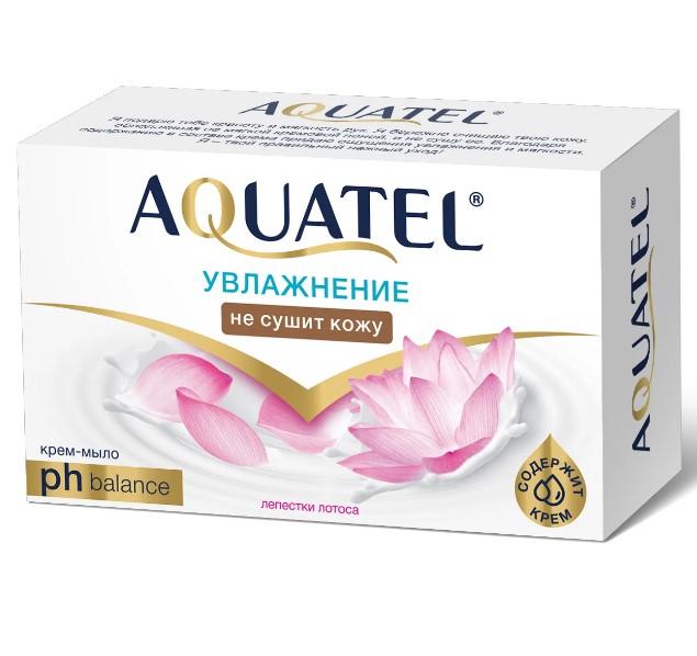 Крем-мыло AQUATEL Лепестки Лотоса 90 гр., картон