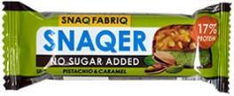 Батончик SNAQ FABRIQ глазированный snaqer фисташка и карамель протеиновый без сахара 50 гр., флоу-пак