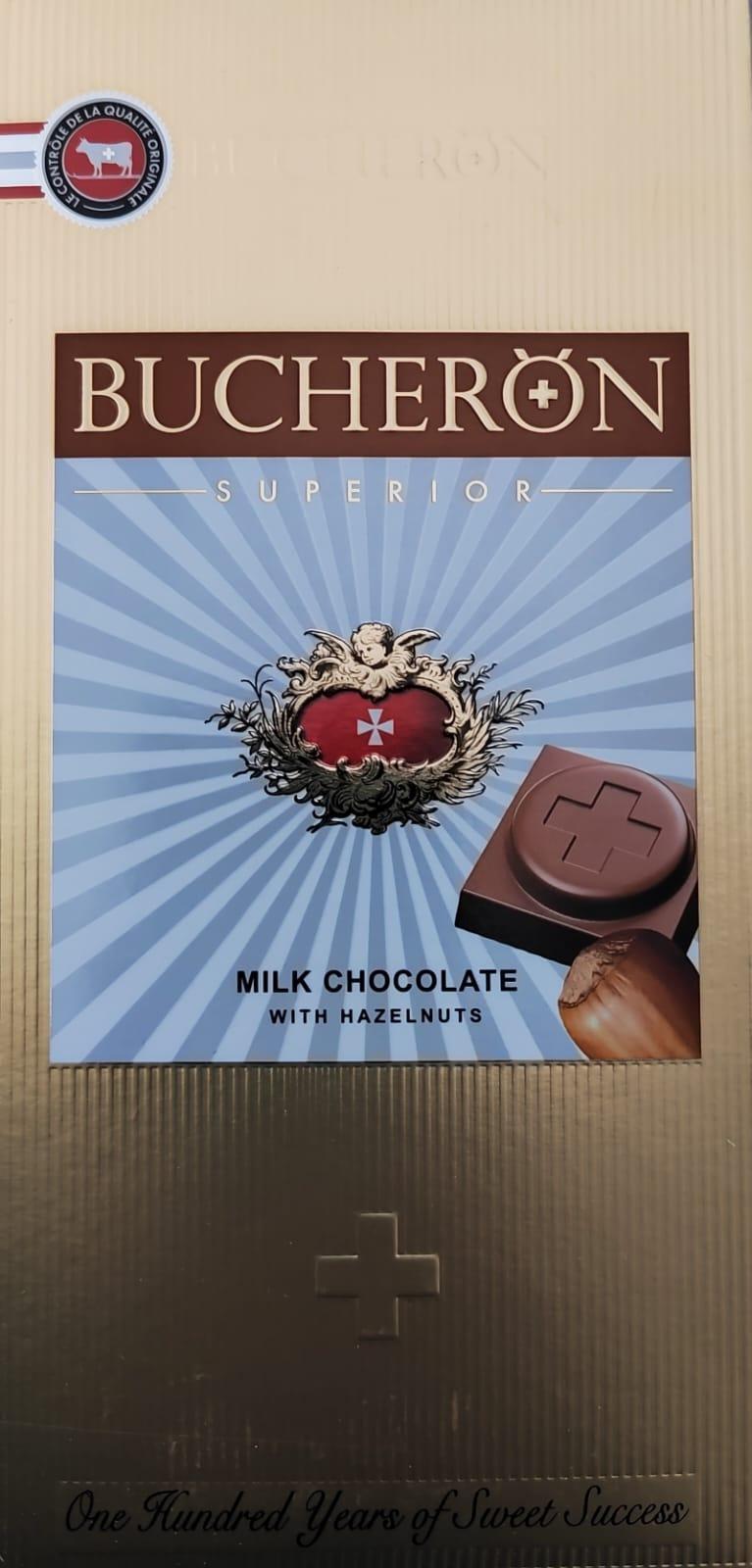 Шоколад молочный Bucheron Superior с фундуком 100 гр., картон