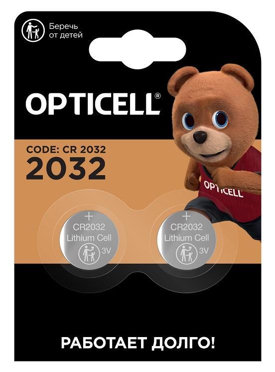 Батарейки Opticell 2032 2 шт., блистер