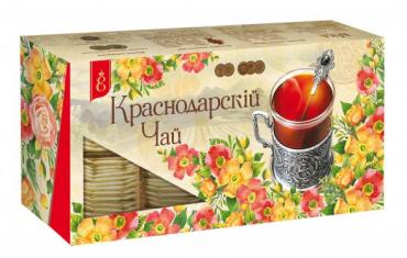 Чай Краснодарскiй Чайная Коллекция ассорти 100 пакетиков, 170 гр., картон