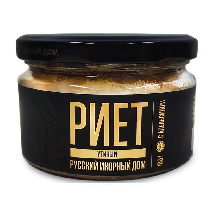 Риет Русский икорный дом утиный с апельсином 180 гр., стекло