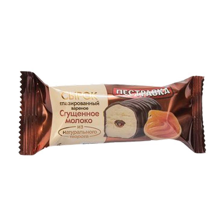 Сырок Пестравка творожный глазированный с вареной сгущенкой 23% 40 гр., флоу-пак