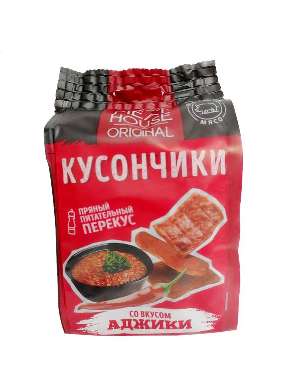 Кусончики из свинины Со вкусом аджики Meat House Атяшево 25 гр., флоу-пак