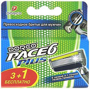 Сменные касеты стриммером для бритвенной системы, Dorco Pace 6 Plus, 50 гр., картонная коробка