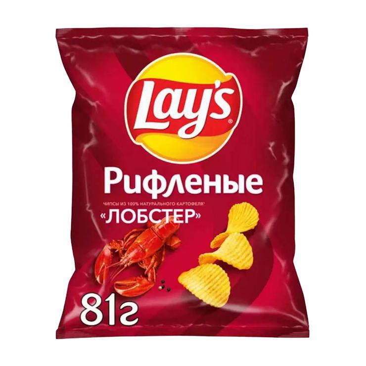 Чипсы Lay's лобстер рифленые 70 гр., флоу-пак