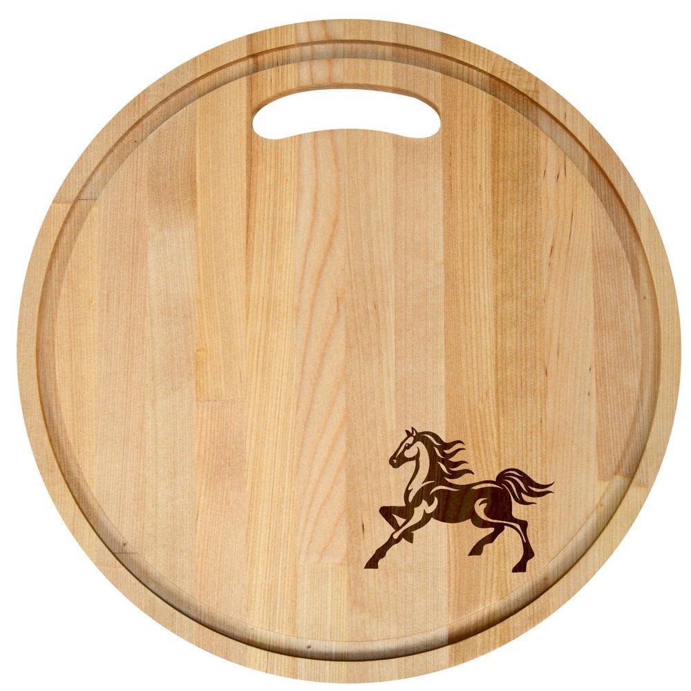 Доска разделочная с желобками Мультидом мустанг 28х0,8 см., пакет