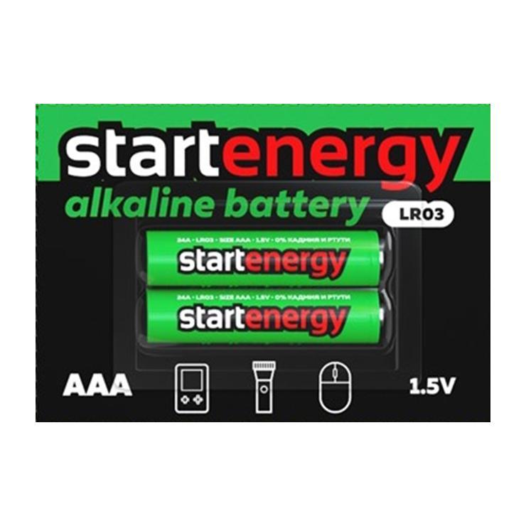 Элементы питания Start Energy LR03 BL16 ААА 2 шт., блистер