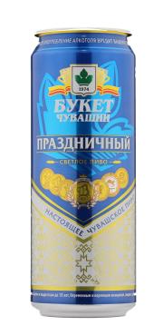 Пиво Букет Чувашии Праздничный,, 450 мл., ж/б