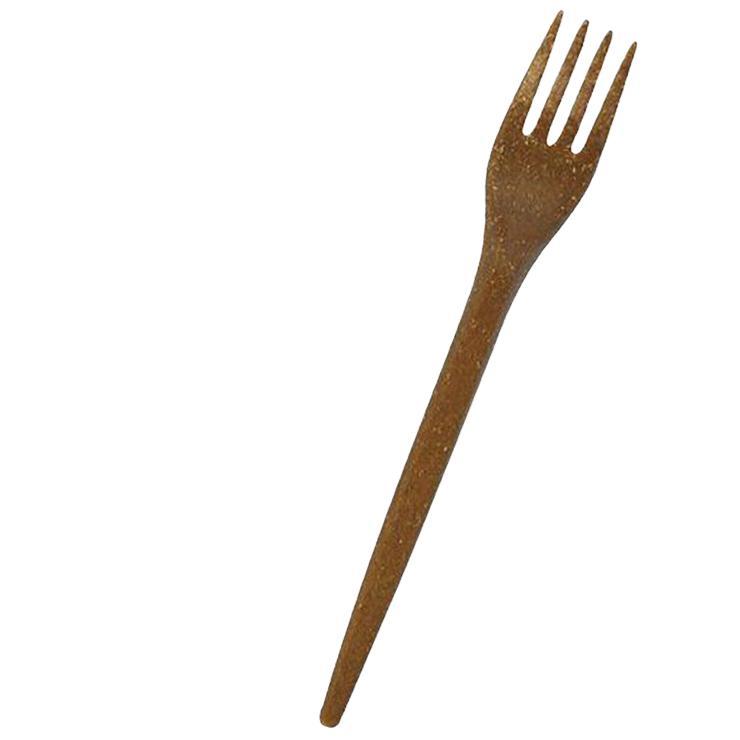Вилка Green mystery 168 мм от золотисто-охристого до коричневого древесное волокно, пакет