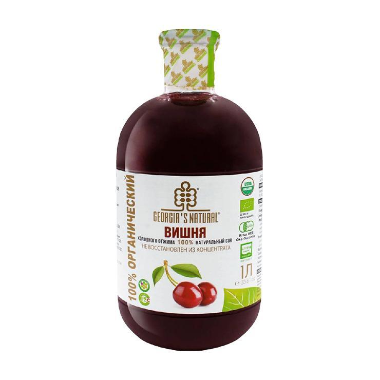 Сок Georgia's Natural Organic вишня холодного отжима 1 л., стекло