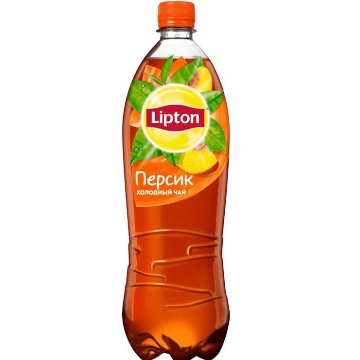 Чай холодный Lipton с персиком черный 1 л., ПЭТ
