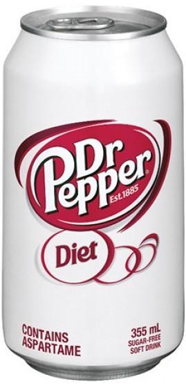 Напиток газированный Dr. Pepper диетический 355 мл., ж/б