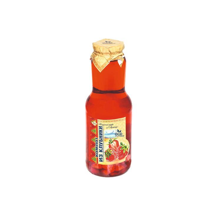 Компот Ecofood из клубники 1 л., стекло