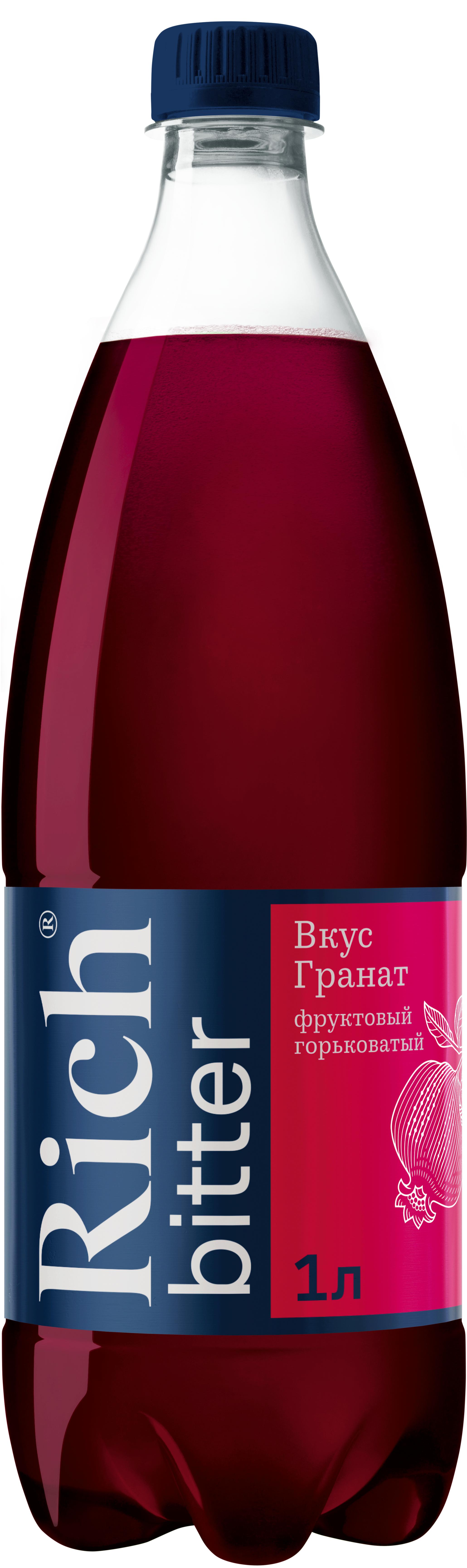 Напиток газированный Rich bitter гранат 1 л., ПЭТ
