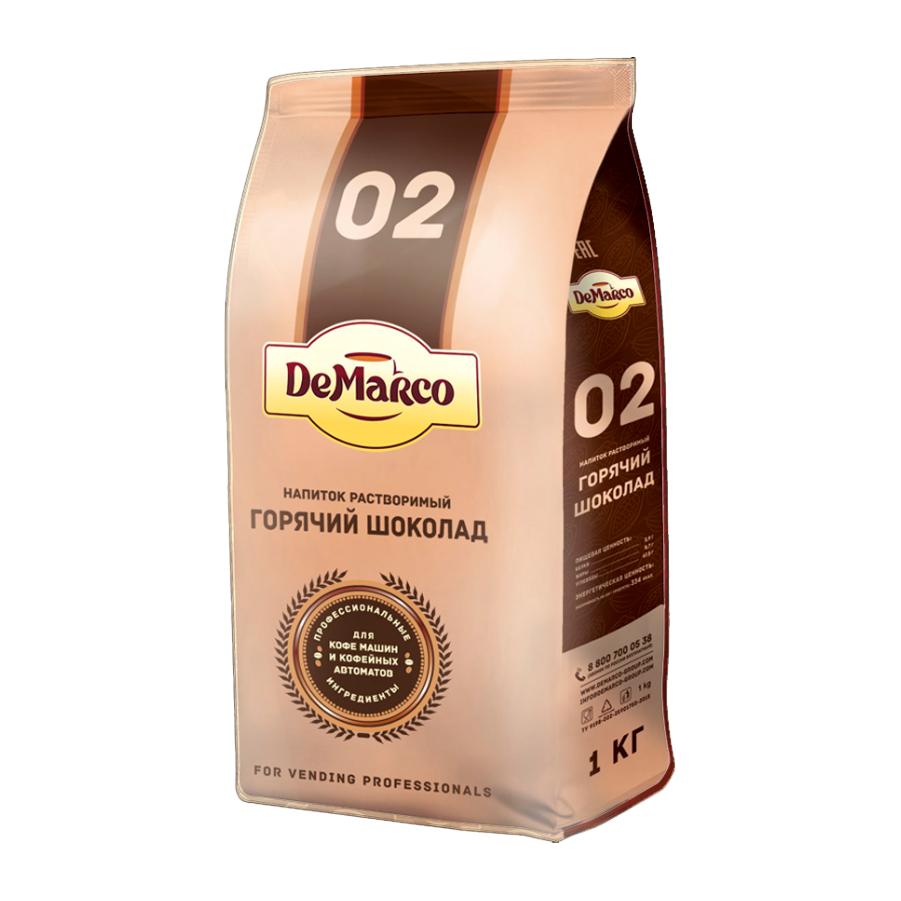 Шоколад горячий DeMarco № 02 гранулы 1 кг., флоу-пак