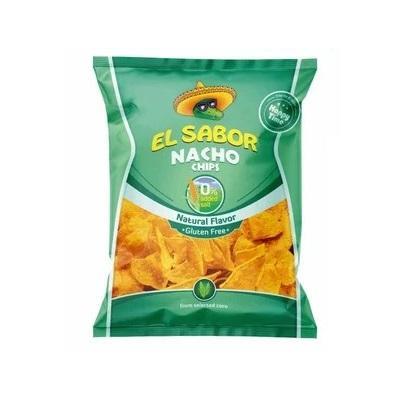 Чипсы кукурузные El Sabor Начос без соли 100 гр., флоу-пак