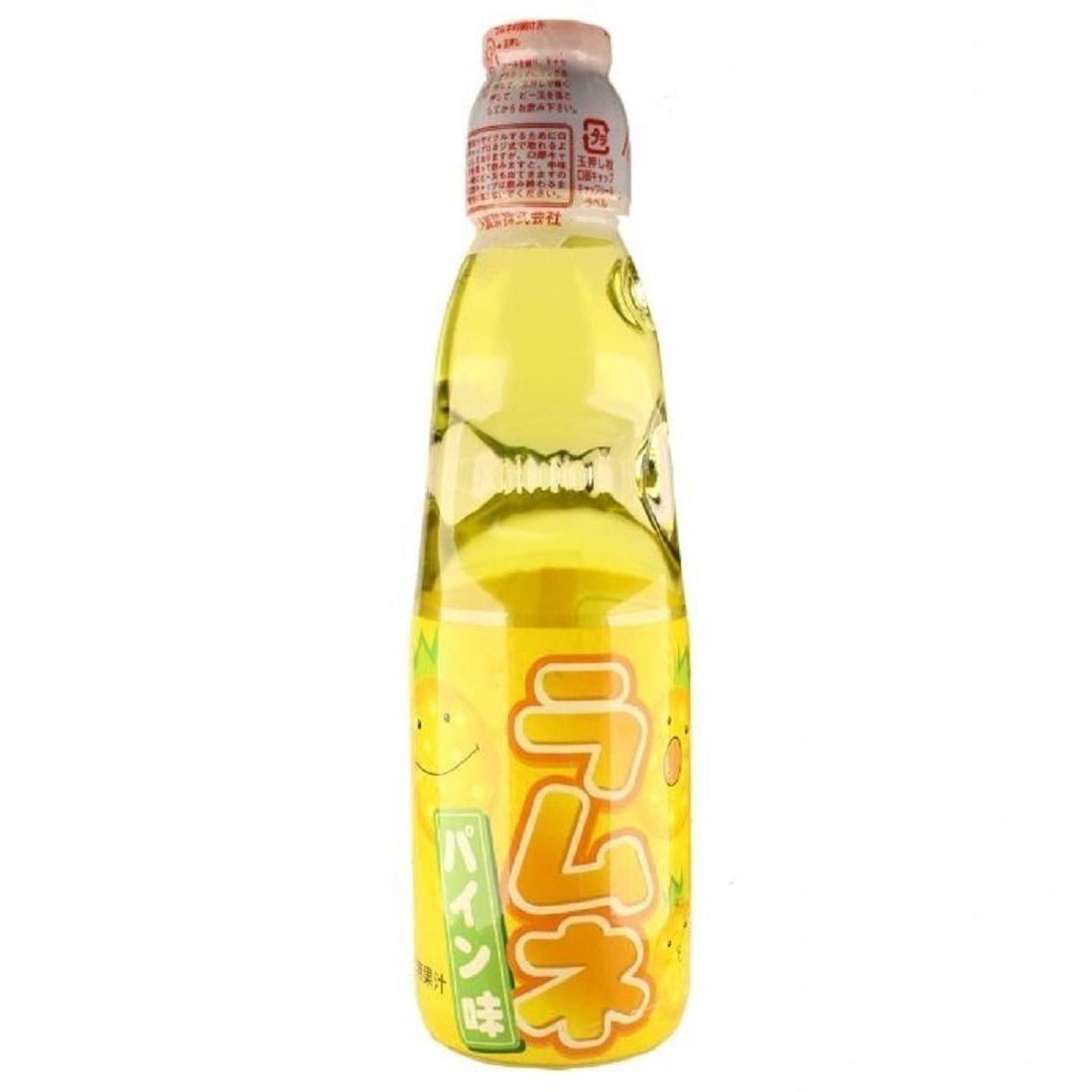 Напиток Ramune газированный со вкусом ананаса 200 мл., стекло