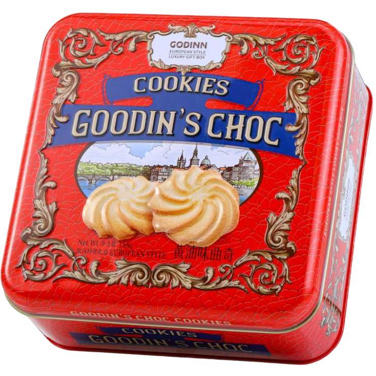 Печенье Goodin's Choc сливочное сдобное красная 158 гр., ж/б