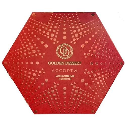 Конфеты Golden Dessert шоколадные ассорти Шестигранник 220 гр., картон