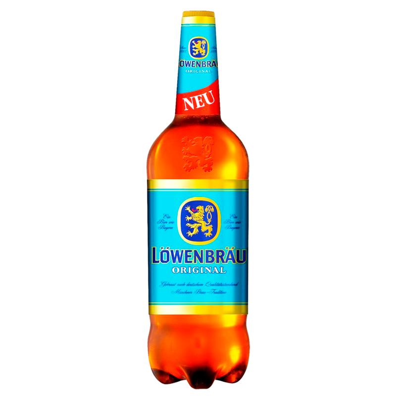 Пиво Lowenbrau Original светлое 5,4% 1.3 л., ПЭТ