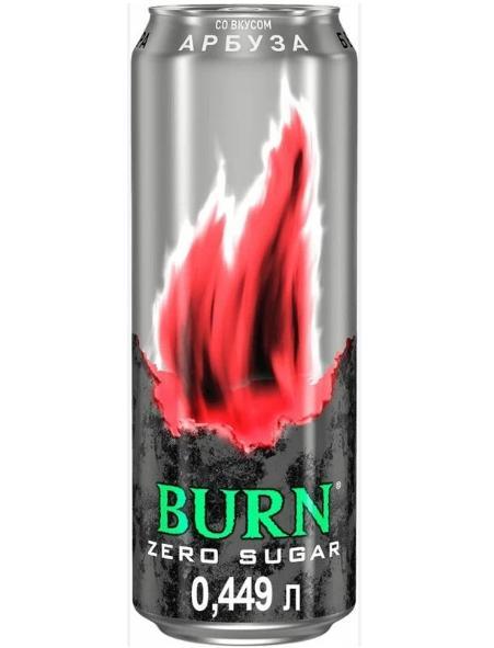 Напиток энергетический Burn Zero Sugar Арбуз 449 мл., ж/б