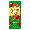 Шоколад молочный ALPEN GOLD с дробленым фундуком 85 гр., флоу-пак