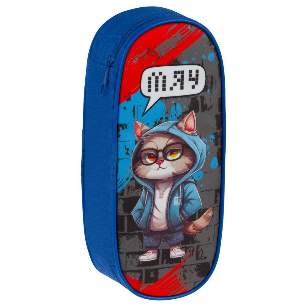 Пенал корпусный Мульти-Пульти мяу 220х95х50 1 отделение полиэстер, пакет