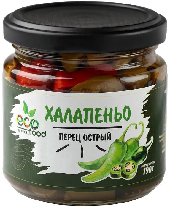 Перец Ecofood халапеньо 190 гр., стекло