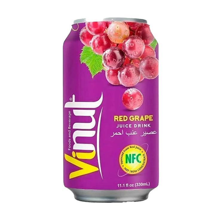 Напиток сокосодержащий Vinut juice drink со вкусом красного винограда 330 мл., ж/б