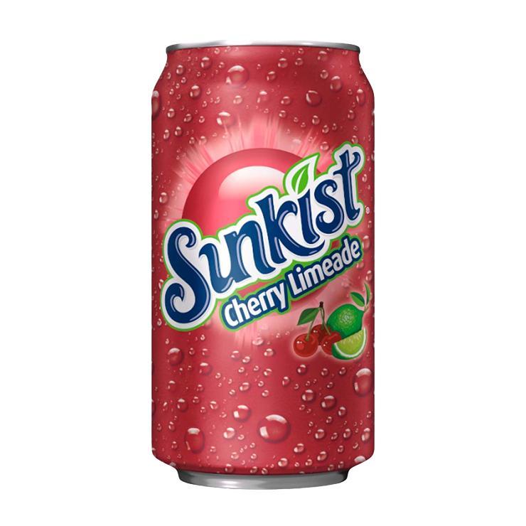 Напиток газированный Sunkist Cherry вишня США 355 мл., ж/б