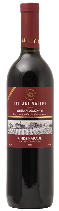 Вино Teliani Valley Киндзмараули красное полусладкое 12% Грузия 750 мл., стекло