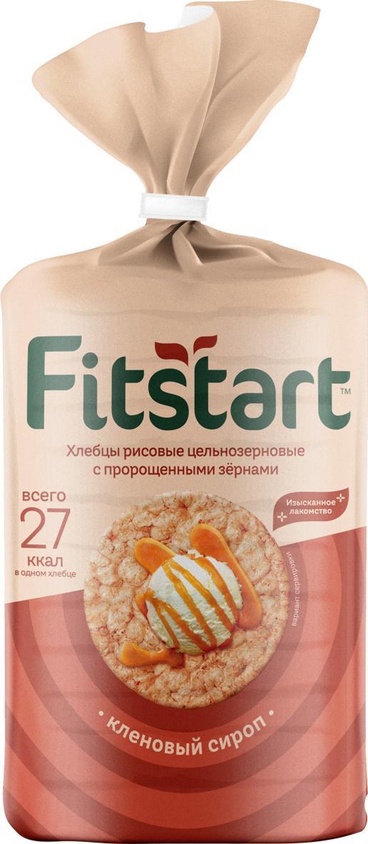 Хлебцы Fitstart Рисовые со вкусом Кленовый сироп 100 гр., пакет