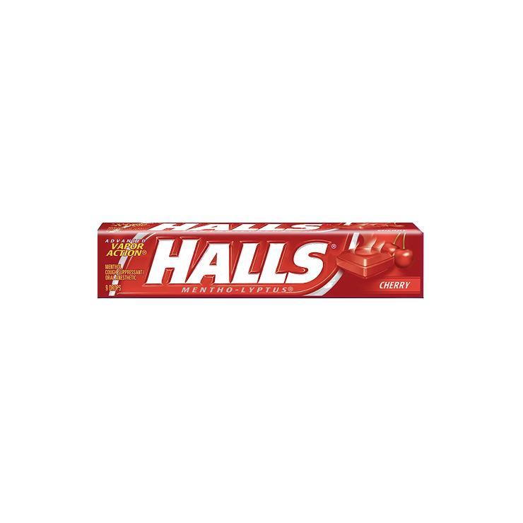 Карамель леденцовая Halls вишня 25 гр., бумага