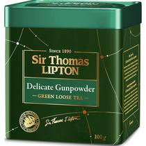 Чай Lipton Sir Thomas Delicate Gunpowder зеленый, 100 гр., ж/б